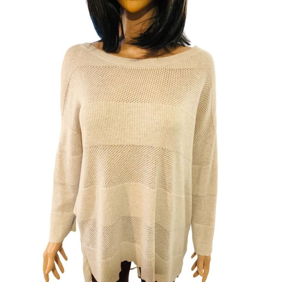 Stylus Long Sleeve Mixed Media Sweater size medium - Picture 3 of 7